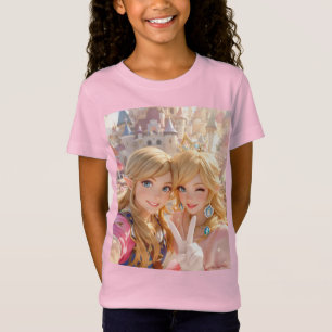 Princess Zelda & Peach Selfie Vredesteken T-shirt