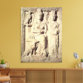 Princess Zenobia en een vrouw metgezel Canvas Afdruk (Insitu (Woonkamer))