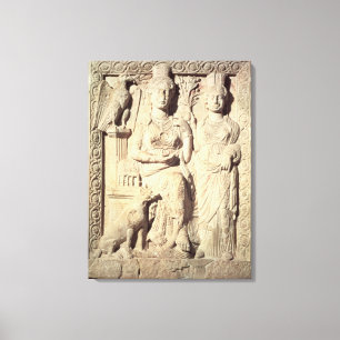Princess Zenobia en een vrouw metgezel Canvas Afdruk