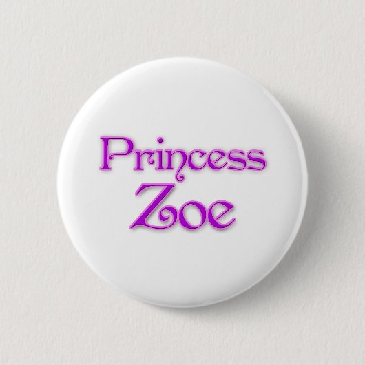 Princess Zoe Ronde Button 5,7 Cm (Voorkant)