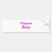 Princess Zoey Bumpersticker (Voorkant)