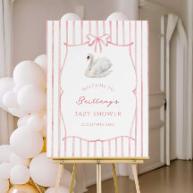 Princess Zwanen Meisje Baby Shower Welkom Bord