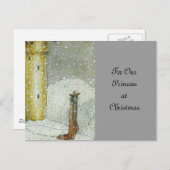 Princessa door SneeuwKasteel Feestdagenkaart (Voorkant / Achterkant)