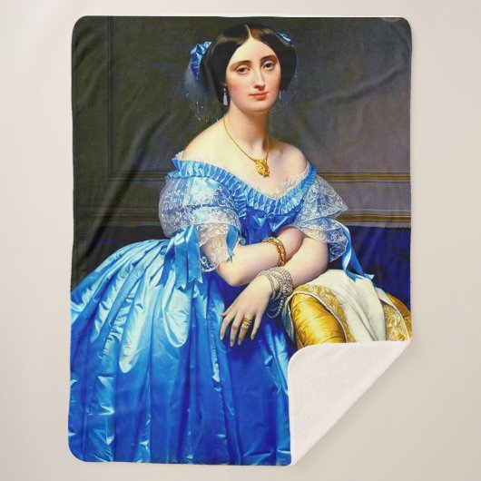 Princesse de Broglie Sherpa Deken (Voorkant)
