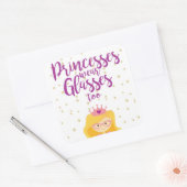 Princesses Draag bril naar stickers (Envelop)