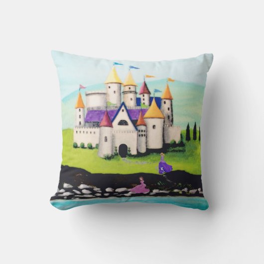 Princesses en Sierkussen met kasteel (Voorkant)