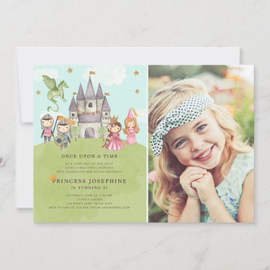 Princesses en uitnodiging tot vrijetijdsbesteding (Voorkant)