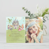 Princesses en uitnodiging tot vrijetijdsbesteding (Staand voorkant)