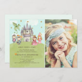 Princesses en uitnodiging tot vrijetijdsbesteding (Voorkant / Achterkant)