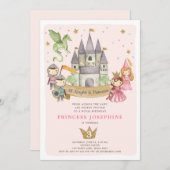 Princesses en uitnodiging tot vrijetijdsbesteding (Voorkant / Achterkant)