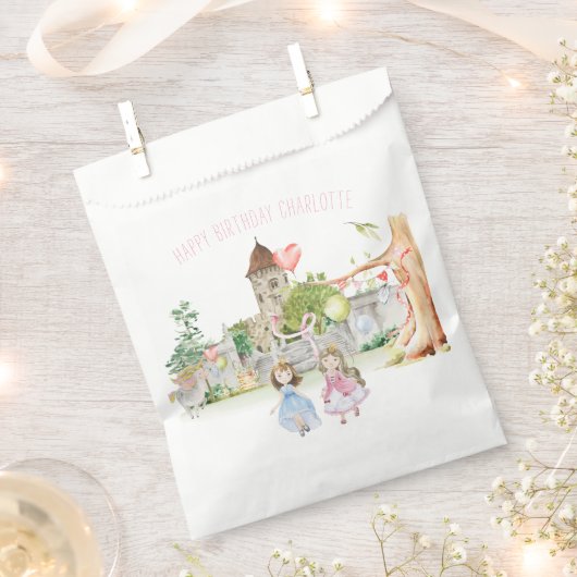 Princesses, Knachten en Dragons Fairy Tale Birthda Bedankzakje (Geknipt)