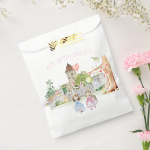 Princesses, Knachten en Dragons Fairy Tale Birthda Bedankzakje