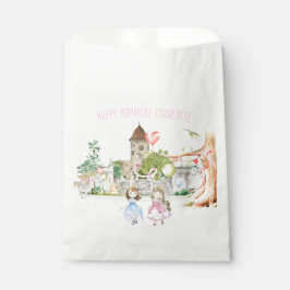 Princesses, Knachten en Dragons Fairy Tale Birthda Bedankzakje