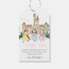 Princesses, Knachten en Dragons Fairy Tale Birthda Cadeaulabel