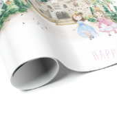 Princesses, Knachten en Dragons Fairy Tale Birthda Cadeaupapier (Rol Hoek)