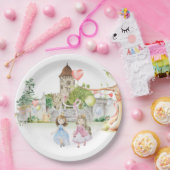 Princesses, Knachten en Dragons Fairy Tale Birthda Papieren Bordje (Feest)