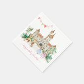 Princesses, Knachten en Dragons Fairy Tale Birthda Servet (Hoek)