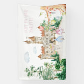 Princesses, Knachten en Dragons Fairy Tale Welkom Spandoek (Verticaal)