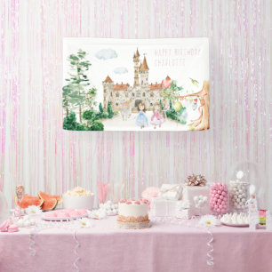 Princesses, Knachten en Dragons Fairy Tale Welkom Spandoek