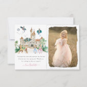 Princesses, nachten en dragons Fairy Tale Dank je  Bedankkaart (Voorkant)