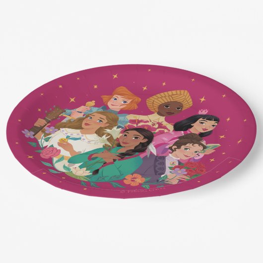 Princesses of Heaven™ Party Borden (Groot) Papieren Bordje (Gekanteld)