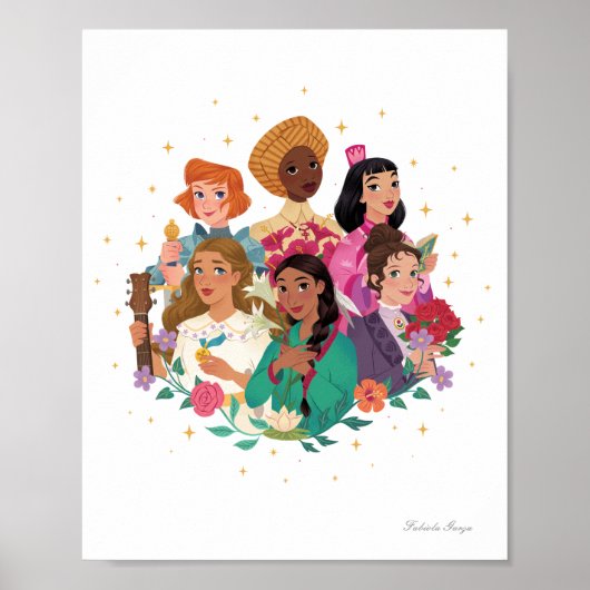 Princesses of Heaven™ Saintly Friends Print (Voorkant)