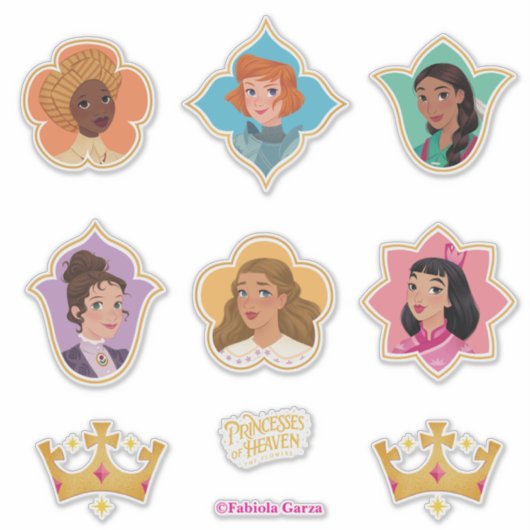 Princesses of Heaven™ Stickers (Voorkant)