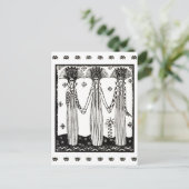 Princesses op het Castle Soria Moria Briefkaart (Staand voorkant)