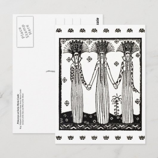 Princesses op het Castle Soria Moria Briefkaart (Voorkant / Achterkant)