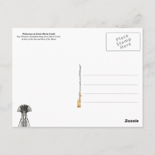 Princesses op het Castle Soria Moria Briefkaart (Achterkant)