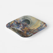 Princess's Birthday Dragon Folded Greeting Card Papieren Bordje (Gebogen)