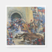 Princess's Birthday Dragon Folded Greeting Card Servet (Voorkant)