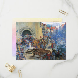 Princess's Birthday Dragon Uitnodiging Briefkaart