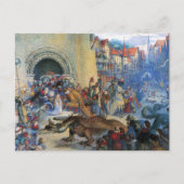 Princess's Birthday Dragon Uitnodiging Briefkaart (Voorkant)