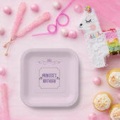 Princess's Birthday Papieren Bordje (Feest)