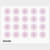 Princess's Birthday Ronde Sticker (Vel)