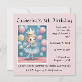 Princess's Enchanted Birthday Celebrate Kaart