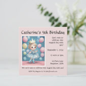 Princess's Enchanted Birthday Celebrate Kaart (Staand voorkant)