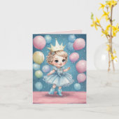 Princess's Enchanted Birthday Celebrate Kaart (Gele Bloem)