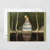 Princess's Reflection in the Pool Briefkaart (Voorkant / Achterkant)