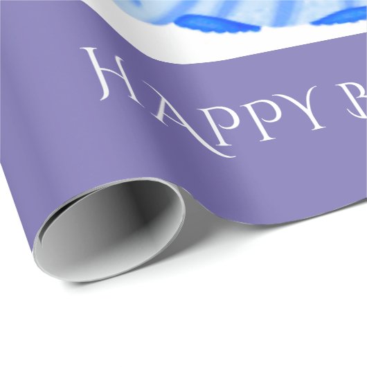 Princess's verjaardagspapier. Aangepaste naam. Cadeaupapier (Rol Hoek)