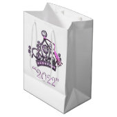 PrincessTiara "Class of 2022" Medium Gift Bag Cadeauzakje (Voorkant Gekanteld)