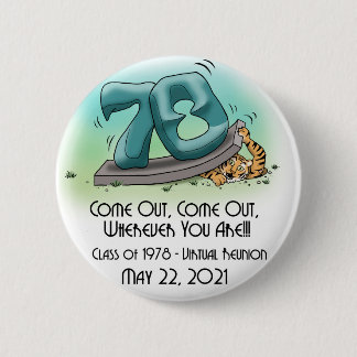 Princeton '78 43e reünie 'Kom uit' 2-Button Ronde Button 5,7 Cm
