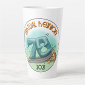Princeton '78 43rd Reunion logo latte mok (Voorkant)