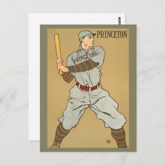  Princeton Baseball Player van Penfield Briefkaart (Voorkant / Achterkant)