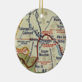 Princeton BC kaart Keramisch Ornament (Rechts)