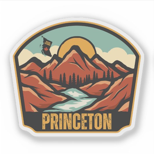 Princeton, Brits-Columbia Sticker (Voorkant)