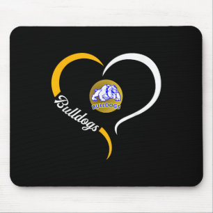 Princeton Bulldogs Logo Halve Hart Slogan Hs Muismat