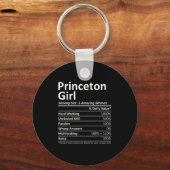 Princeton Girl Nj New Jersey Funny City Home Roots Sleutelhanger (Voorkant)