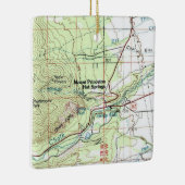 Princeton Hot Springs-Topo-kaart koppelen Keramisch Ornament (Rechts)